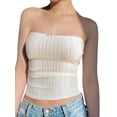thumbnail image 2 of Fortune Women Tube Top, Strapless Backless Slim Crop Tops Off Shoulder Tanks Top, 2 of 9