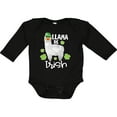 thumbnail image 3 of Inktastic St. Patrick's Day Llama Be Irish with Green Shamrocks Boys or Girls Long Sleeve Baby Bodysuit, 3 of 5