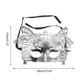 thumbnail image 2 of Unique Bargains 1 Pc Eagle Party Mask Silver Tone Plastic, 2 of 5