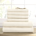 thumbnail image 2 of DIPASONA Exclusive 1000 Thread Count 100% Egyptian Cotton Sheets, Breathable Bed Sheets & Pillowcases, Fits up to 18" Inches Deep Pockets, (Ivory), 2 of 6