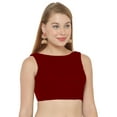 thumbnail image 2 of eloria Women's Blouse Tie Up And Backless Top Color: Maroon | Size: 38, 2 of 6