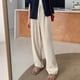 thumbnail image 3 of Pantalones de traje de verano para mujer, pantalones casuales de cintura alta drapeados, pantalones pequeños, rectos, de pierna ancha, pantalones adelgazantes, 3 of 6