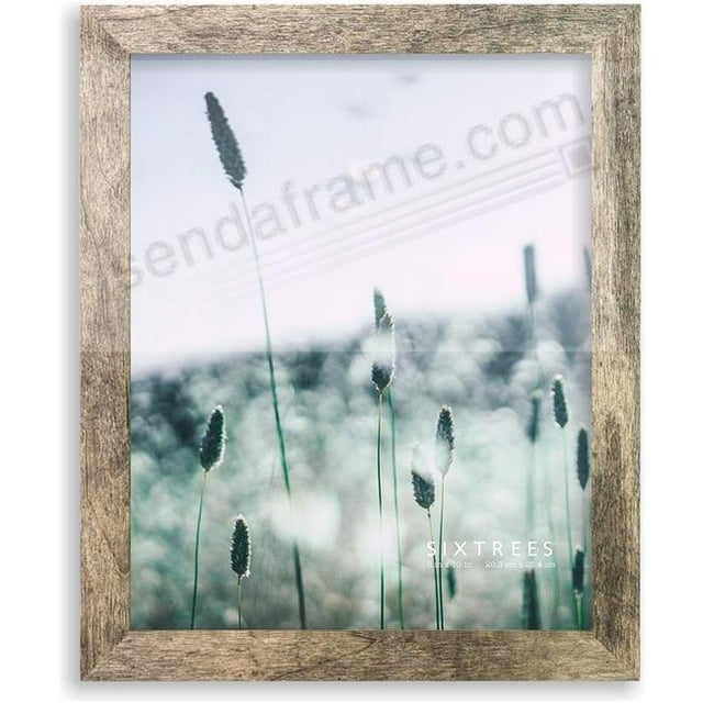 Sixtrees WD12980 Cadre Lawrence 8 x 10 Po. - Gris & Blanc