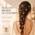 thumbnail image 4 of 30Pcs Gold Mini Butterfly Metal Hair Claw Clips, 0.83 x 0.5 Inch Hollow‑Cut Decorative Hair Grips, Tiny Styling Ornaments for Ladies’ Braids, Dreadlocks & Hair Twists, 4 of 5