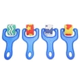 thumbnail image 4 of Brosse 4 Pcs Outil de Peinture DIY pour Enfants Rouleau Éponge EVA Outil de Graffiti Manche Bleu, 4 of 7