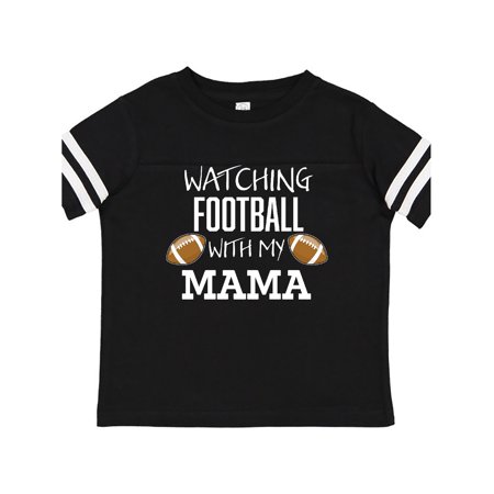 

Inktastic Watching Football with my Mama Gift Toddler Boy or Toddler Girl T-Shirt