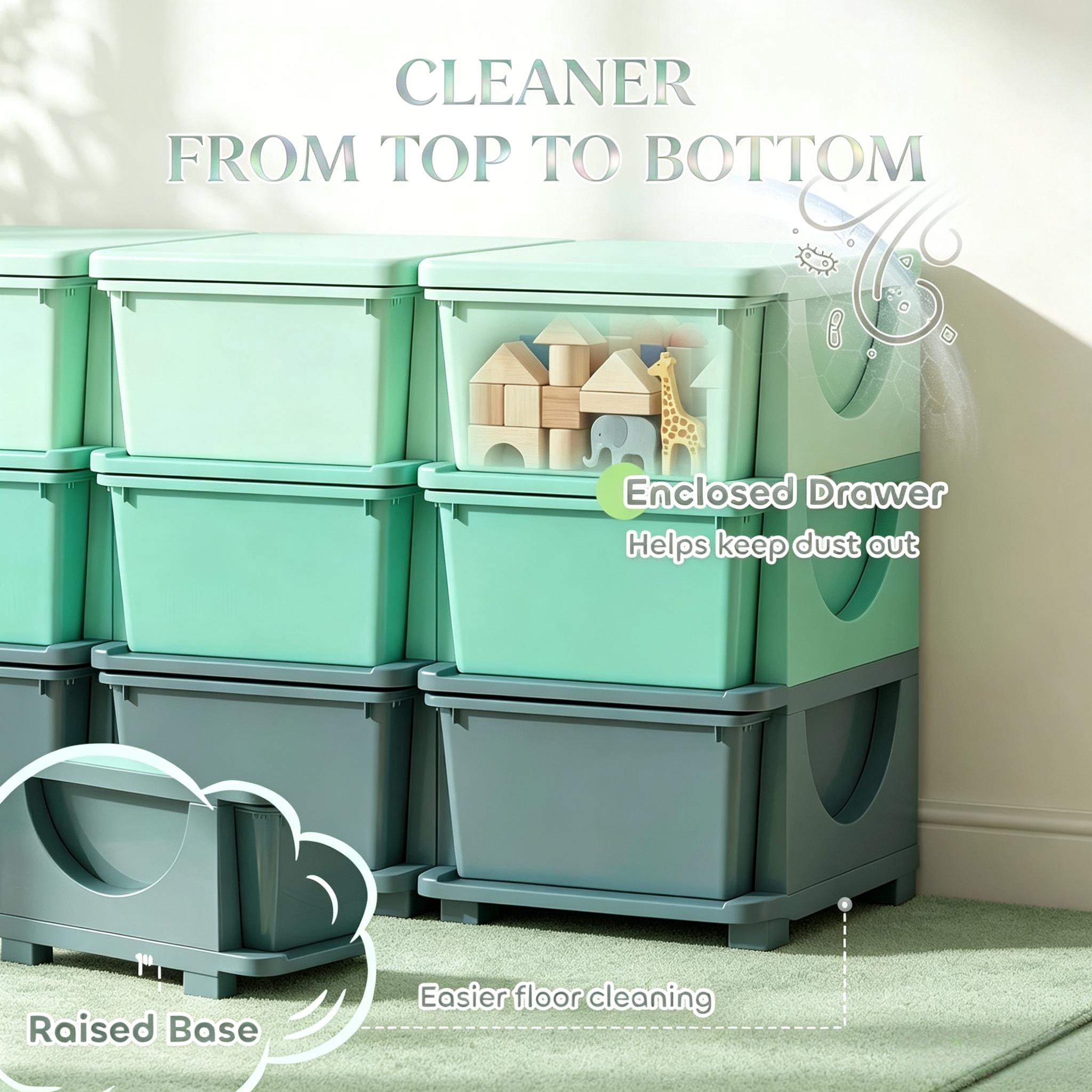 Chic Storage Tower,Space-Saving Vertical Drawer Unit,Multi-Tier Toy Organizer,Storage Drawers,