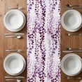 thumbnail image 4 of Table Runner 48 Inches Long for Kitchen Dining, Purple Weeping Eucalyptus Dresser Scarf Farmhouse, Dining Table Decorations for Wedding/Parties, Spring Summer Farmhouse Leaves 13 x 48 In, 4 of 8