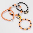 thumbnail image 2 of Pulseras de Halloween Pulseras con dijes de calabaza fantasma Pulseras de cuentas elásticas para mujeres, 2 of 5