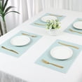 thumbnail image 7 of Unique Bargains Placemats 8 Pack Placemats for Kitchen Dining Table Decor Light Green, 7 of 7