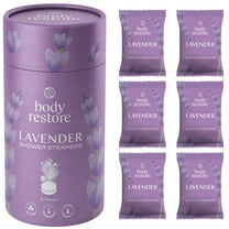 Body Restore 6 Count Shower Steamers for Aromatherapy, Essential Oils, Lavender
