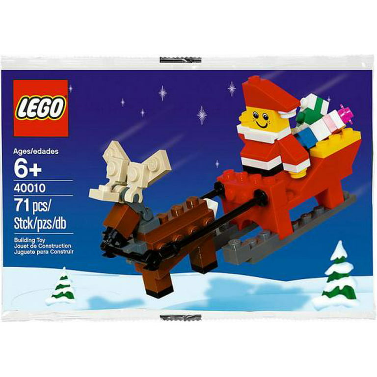LEGO Santa with Sleigh Mini Set LEGO 40010 [Bagged] Walmart.com
