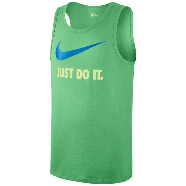 Camiseta sin mangas Nike Just Do It para hombre, verde, grande Nike Camiseta sin mangas