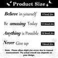thumbnail image 4 of Inspirational Wall Stickers Quotes Letter Wall Art Stickers Motivational Removable Wall Decor Positive Word Butterfly Decals Peel and Stick for Bedroom Living Room Hallways Family Office Classroom, 4 of 7