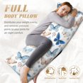 thumbnail image 5 of Picia Butterfly Body Pillow Cover - Super Soft Microfiber 20x54 Body Pillow Case - Envelope Closure, Wrinkle, Stain Resistant Body Pillow Cover,Elegant Bedding, 5 of 8