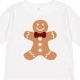 thumbnail image 4 of Inktastic Cute Gingerbread Man with Red Plaid Bowtie Boys or Girls Long Sleeve Toddler T-Shirt, 4 of 5