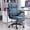 Blue, variant on BRTHORY High Back Ergonomic Executive Office Chair with Flip-Up Arms, Padded Fabric Seat, Adjustable Height and Swivel Wheels