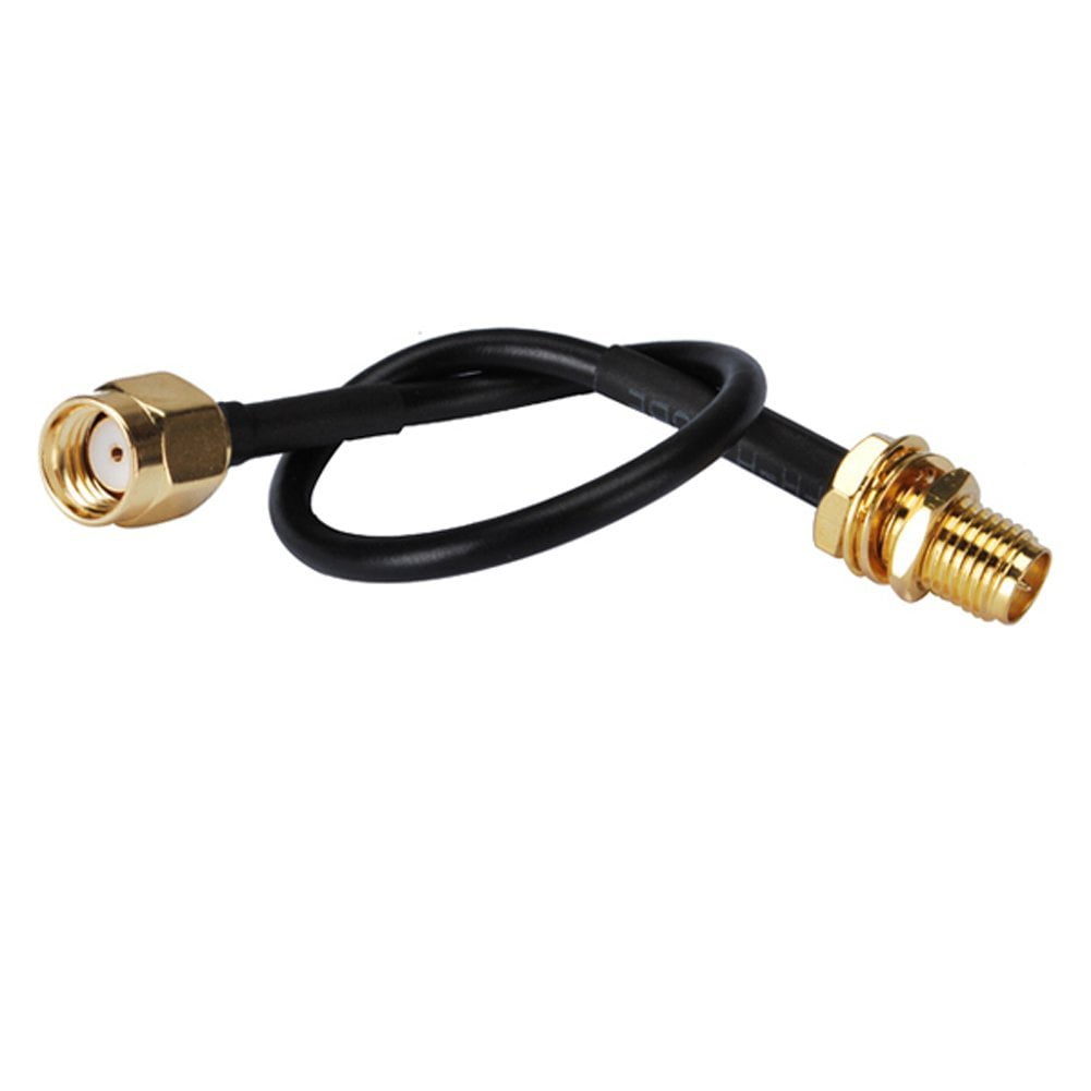 6 inch Rf Coaxial Cable Terminal Connector Rpsma Female Bulkhead to Rp