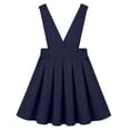 thumbnail image 3 of HILEELANG Girls School Uniform Jumper Dress, Adjustable Strap Pinafore Dress with Pockets for Little Big Girls 4-13Y Navy, 3 of 6