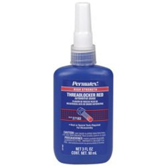 Permatex PTX27183-CAN High Strength Red Threadlocker, 90 ml Bottle