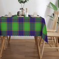 thumbnail image 3 of Rectangle Table Cloth, Scottish Clan Dalrymple Tartan Plaid Resistant Washable Tablecloth Decorative Table Cover for Dining, Indoor and Outdoor, 3 of 6