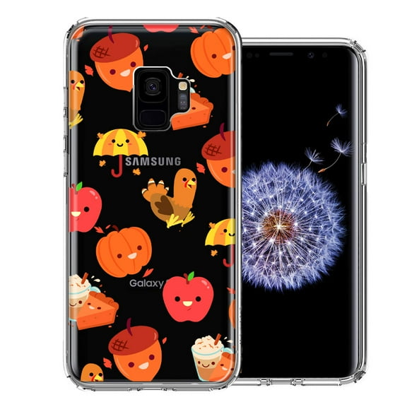 MUNDAZE For Samsung Galaxy S9 Thanksgiving Autumn Fall Design Double Layer Phone Case Cover