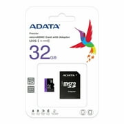 ADATA Premier Class 10 UHS-1 MicroSDHC 32GB Memory Card w/ SDAdapter - Compatible with Smartphones/Tablets/Digital Cameras/Video Recorders