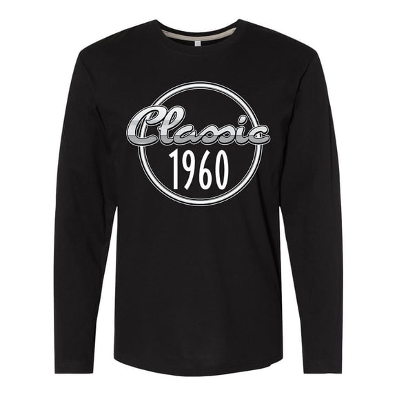 Inktastic Classic 1960 Birth Year Long Sleeve T-Shirt