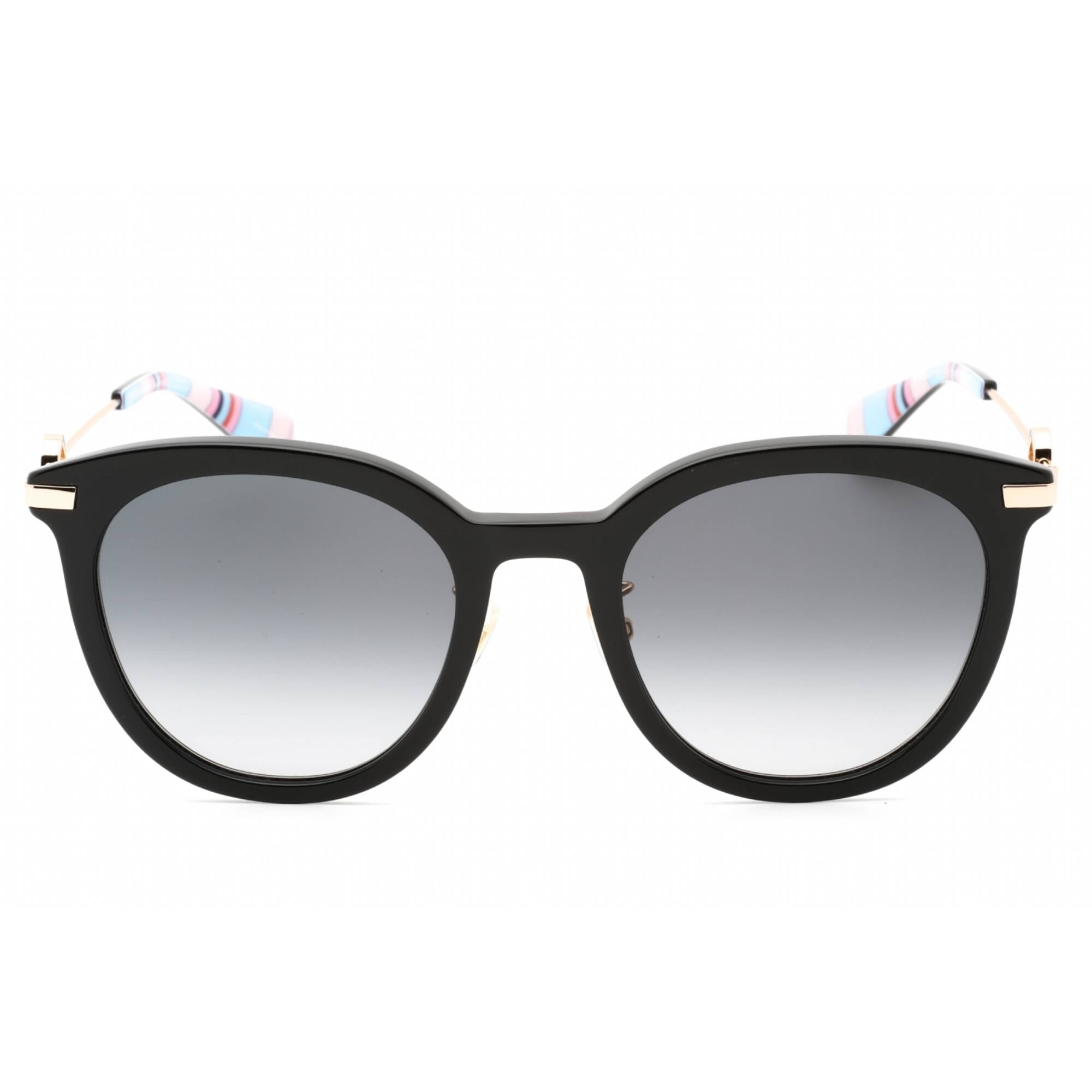 Kate Spade KS Keesey/G/S Plastic Womens Round Sunglasses Black 53mm Adult