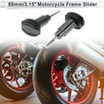 thumbnail image 2 of Unique Bargains 1.1" Motorcycle Slider Frame Aluminum Alloy Plastic Wheel Fairing Protection Crash Pad Protector Guard 3.15" 4.53" Titanium Tone 2 Set, 2 of 7