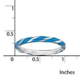 thumbnail image 4 of Sterling Silver Twisted Blue Enameled Ring, 4 of 7
