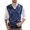 Navy, variant on Men's Sweater Vest Preppy Style Button Down V Neck Sleeveless Casual Slim Fit Knitted Cardigan Vest