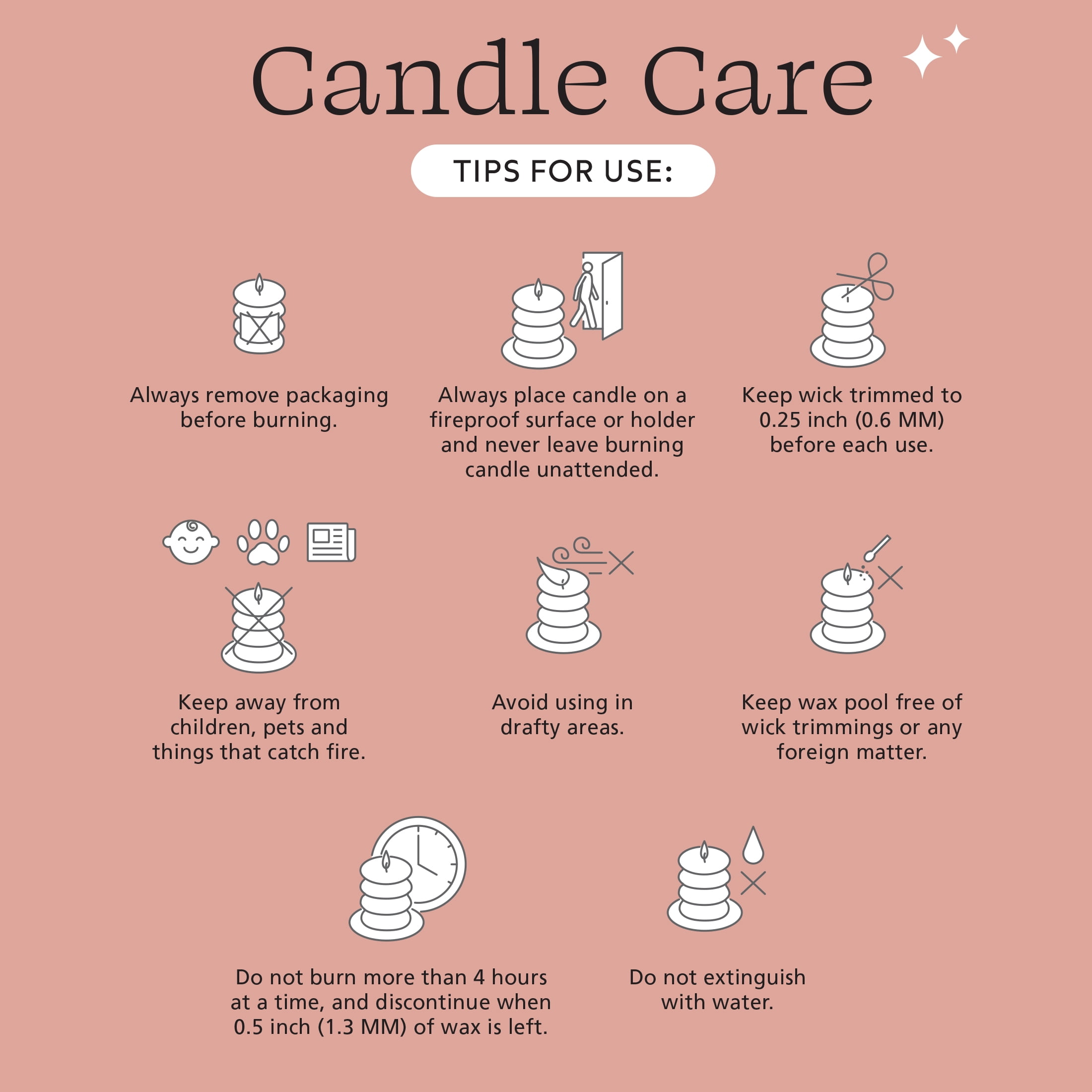 Mainstays Single Wick 3" x 5" Bubble Pillar Candle, Unscented, Pink