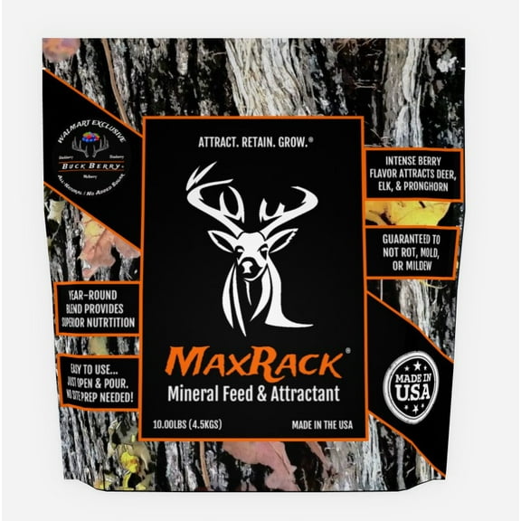 UGLYBUCK® MaxRack® Deer Mineral Deer Feed & Attractant, Buck Berry Flavor, 10 lb. Bag