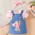 thumbnail image 2 of Gerichy Girls Summer Outfits, Toddler Girl Clothes Ruffle Floral Embroidery Shirt And Shorts Set, 2 of 6