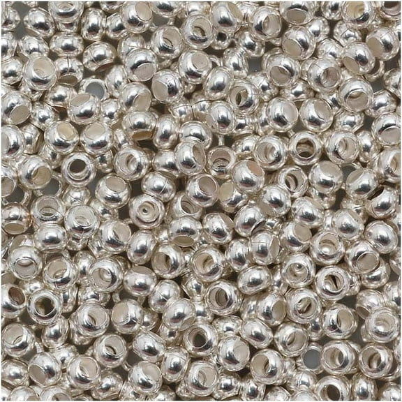 Genuine Metal Seed Beads 11/0 Silver Plated 16 Grams