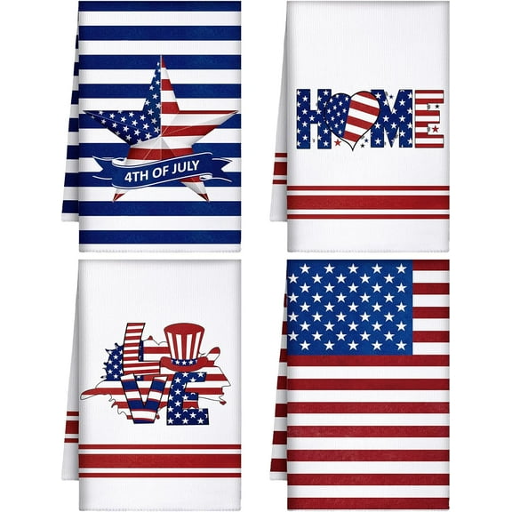 SM-XLHN 4 Pack Christmas Kitchen Towels Buffalo Plaid Tea Dishtowels Farmhouse Winter Bathroom Hand Towels Christmas Decorations for Kitchen Holiday Xmas Housewarming Gifts(Red Black,Tree)