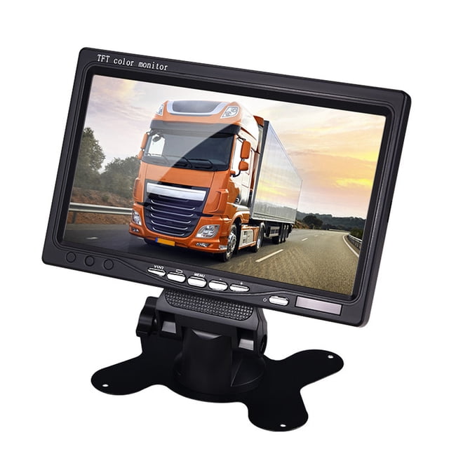 Birdeem Vehicle Universal Hd Lcd Display 7 Inch Car Display Monitor 9-35V Universal Automotive Display Support Two-Way Video Input You Can Watch Movies and Tv Programs