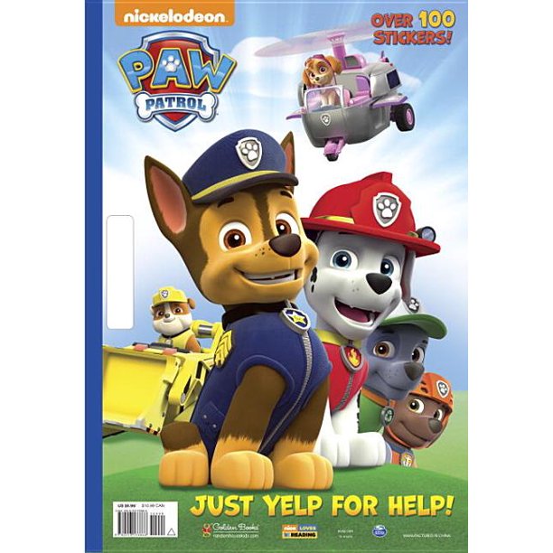 Giant Coloring Book: Just Yelp for Help! (Paw Patrol) (Paperback