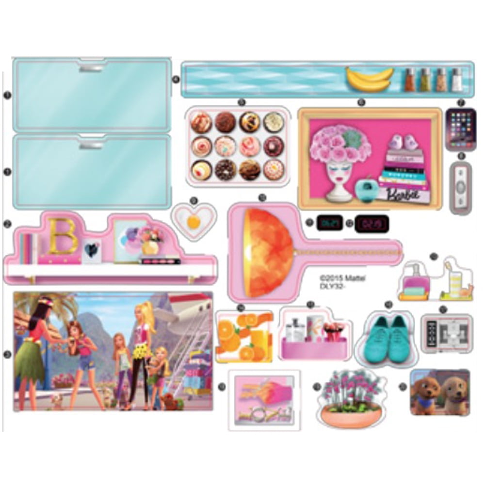 Barbie 3-Story Townhouse ~ DLY32 ~ Replacement Labels / Stickers for Barbie Dollhouse ~ Includes ...