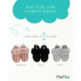 thumbnail image 2 of MeMoi Kids' Fluffy Slide Slingback Slippers, 2 of 7