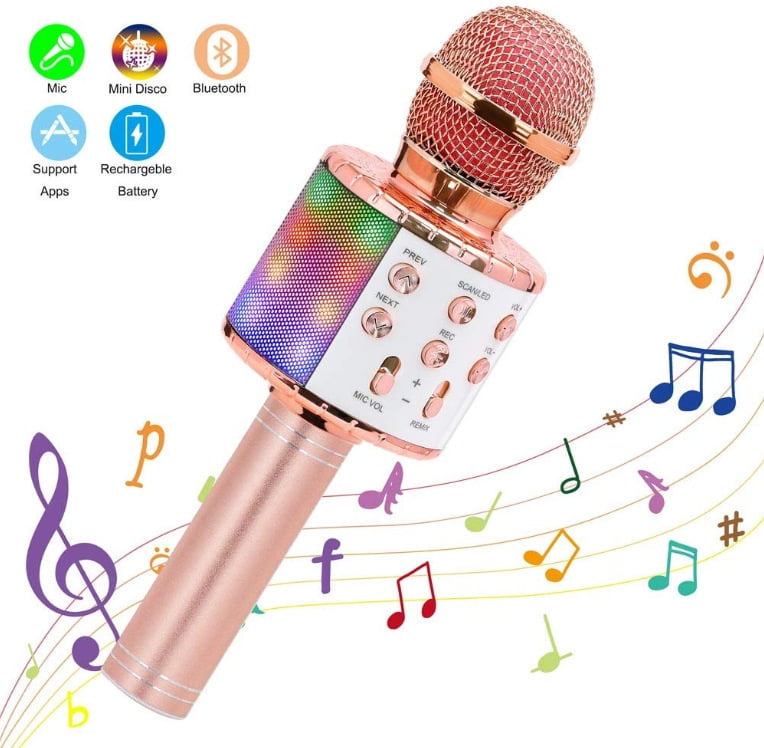 Kids Toy Karaoke Microphone 4 5 6 7 8 Year Old Girls Birthday Gifts 9 ...