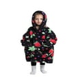 thumbnail image 4 of Wearable Blanket Hoodie for Adults Sherpa All Patterns Oversized Sweatshirt Blanket with Pockets, 4 of 6