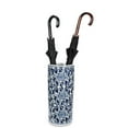thumbnail image 2 of Abbott Collections AB-27-INDIGO-089 18 in. Patterned Umbrella Stand, Blue & White, 2 of 3