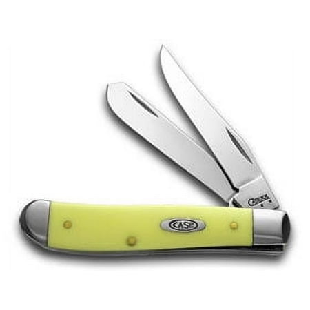 Case xx Yellow Synthetic Mini Trapper Pocket Knife Knives