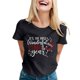 thumbnail image 3 of Gibobby Camisas de Navidad para mujer Camiseta de manga corta con cuello redondo y estampado de Navidad para mujer(Negro,CH), 3 of 5