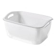 thumbnail image 2 of Coladores de alimentos, colador de cocina, juego de cuencos para frutas blanco pequeño, 2 of 9