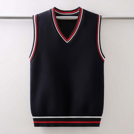 Baby Boys and Girls Argyle - Patterned Knitted Vest Crew Neck Brown Beige Plaid Toddler Sleeveless Sweater Uniform Sweater For Girls