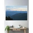 thumbnail image 2 of Smokey Mountains Gatlinburg Tennessee Poster Wall Art, Modern Wall Decor, 8x12 UNFRAMED, 2 of 3
