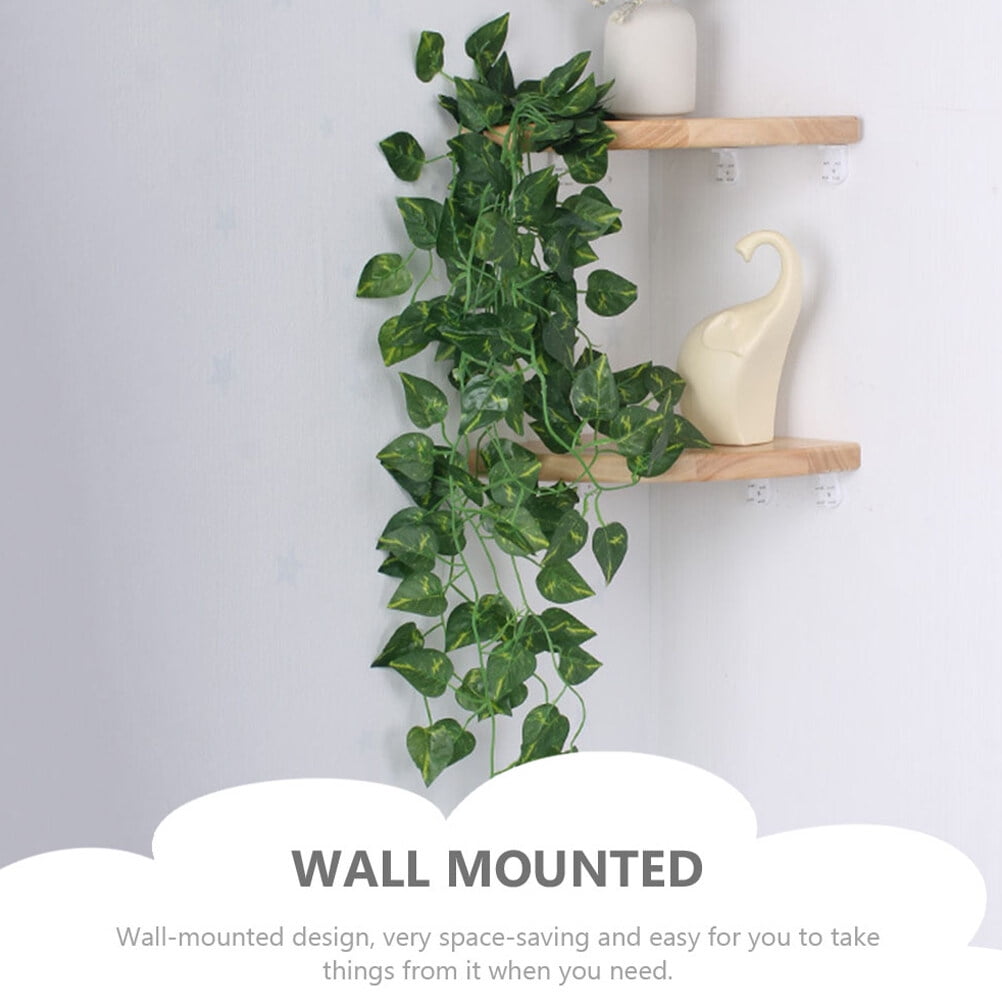 ULTNICE Synthetic Material Floating Corner Shelf Wall-mounted for Decorators 1 Set